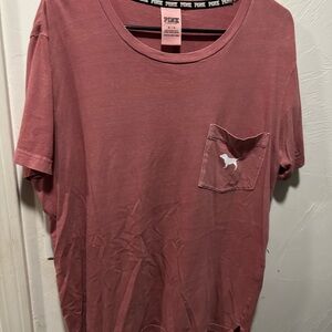 VS Pink Dog Logo T-Shirt